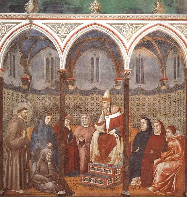 Giotto, S.Francesco davanti al papa