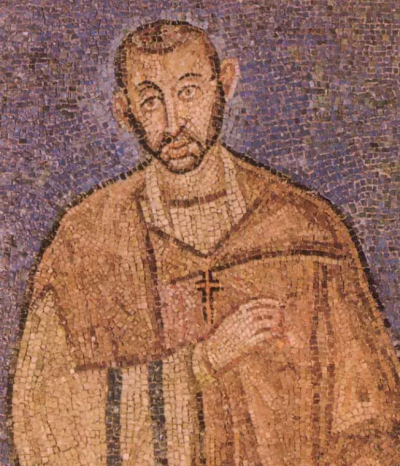 un mosaico che ritrae il santo un mosaico che ritrae il santo