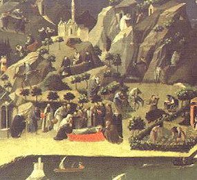 la tebaide, in un dipinto