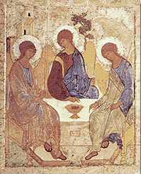 l'icona della Ss.Trinità di A.Rublev l'icona della Ss.Trinità di A.Rublev